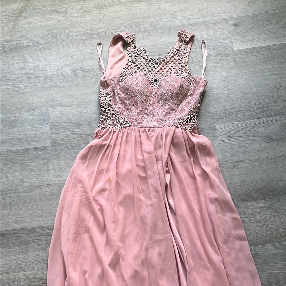 Pink special occasion dress